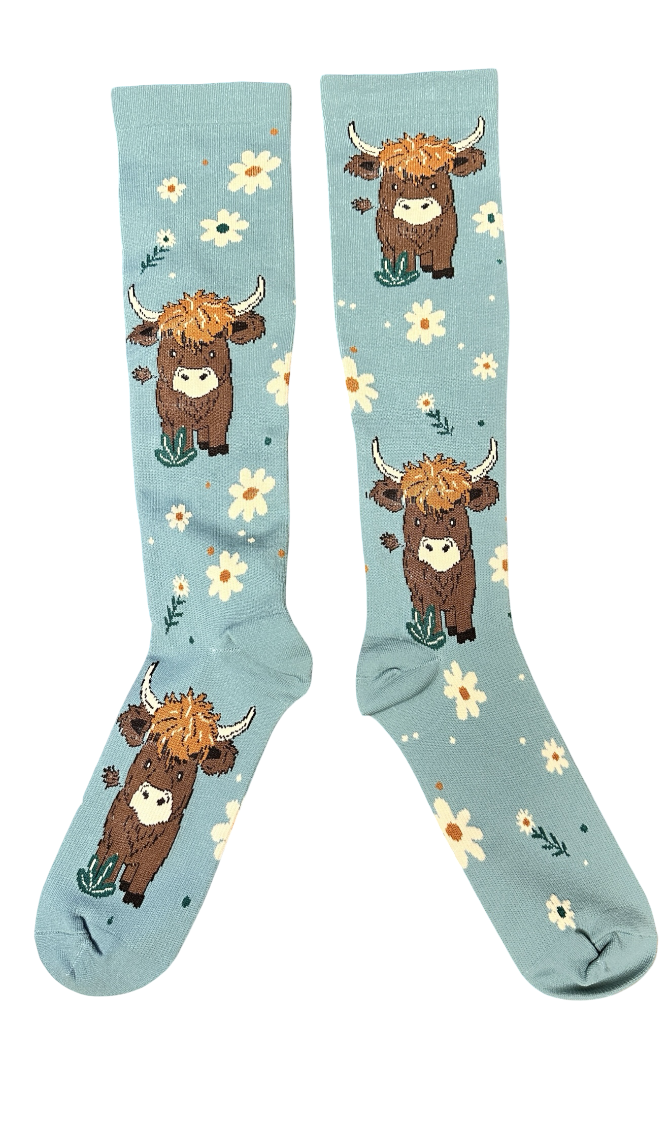 Highland Cow Compression Socks