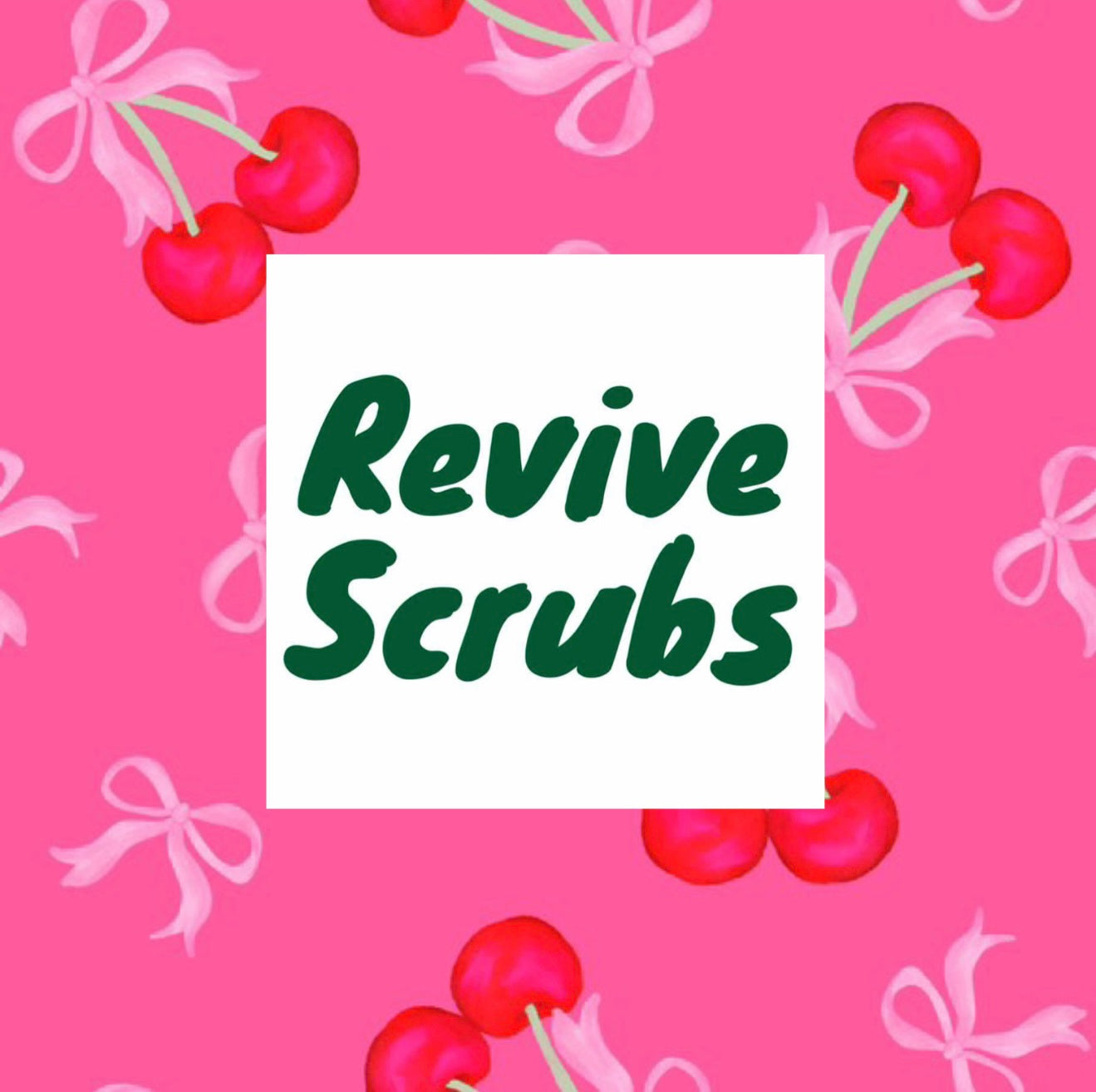 PRESALE Cherry Bow Scrub Set